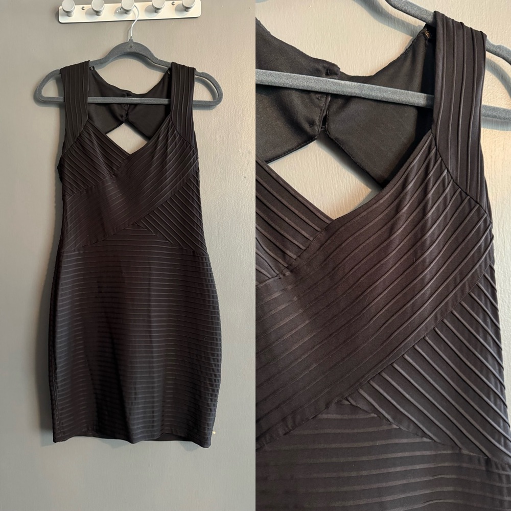Bodycon Sleeveless Mini Black Dress